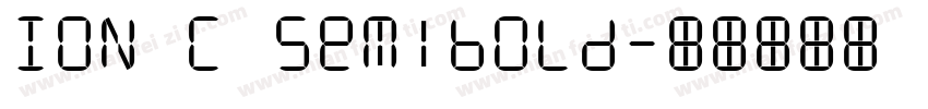 ION C Semibold字体转换